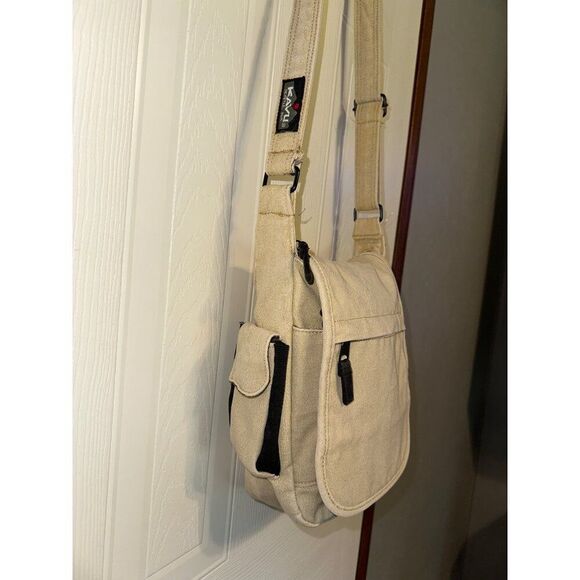 Kavu Kicker Crossbody Tan Canvas Bag - Picture 6 of 16